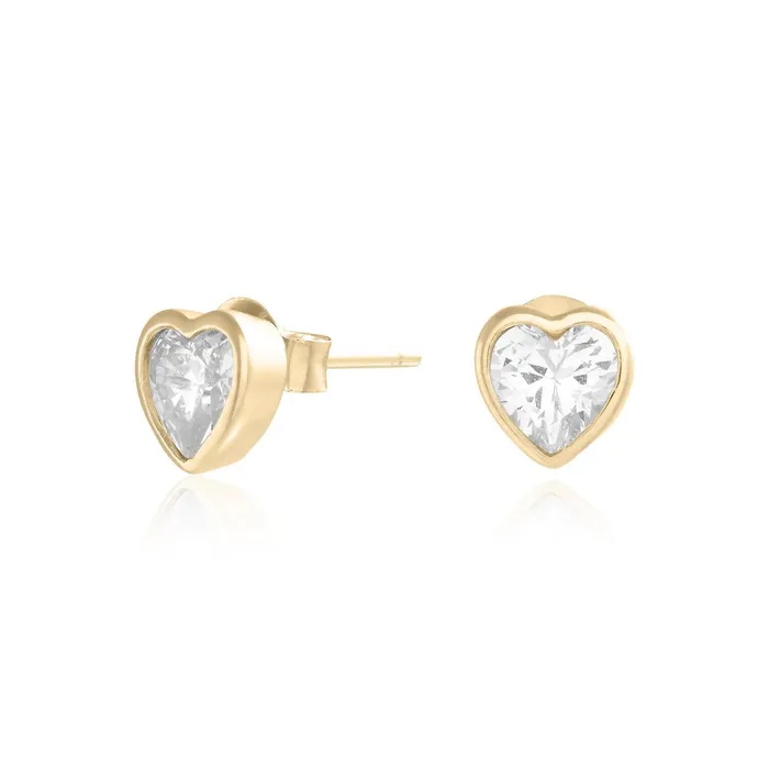 Olivia Burton Earrings Women Gold Heart Stud Earrings