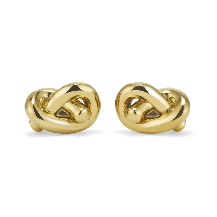 Olivia Burton Earrings Women Lovers Knot Gold Plated Stud Earrings
