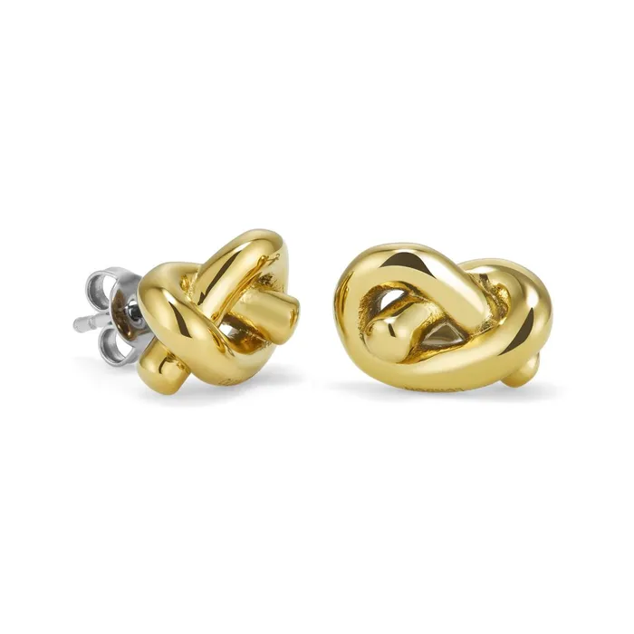 Olivia Burton Earrings Women Lovers Knot Gold Plated Stud Earrings