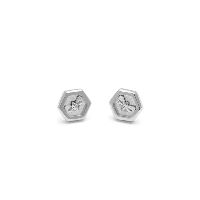 Olivia Burton Earrings Women Minima Bee Silver Stud Earrings