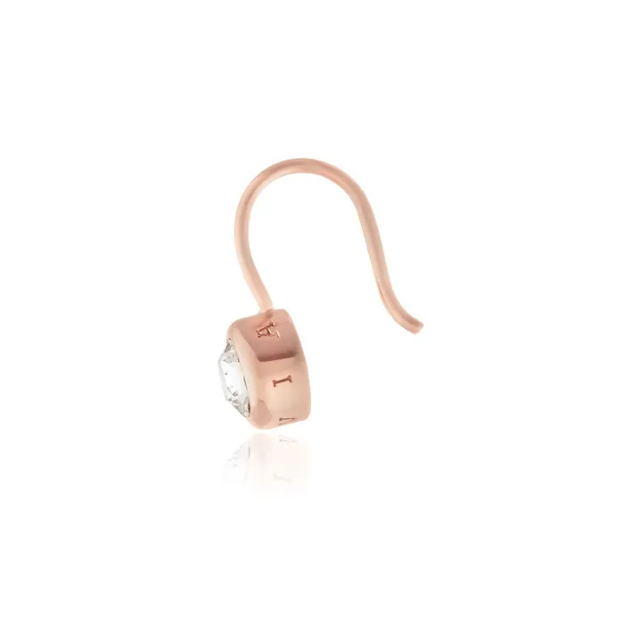 Olivia Burton Earrings Women Rose Gold Bezel Drop Earrings