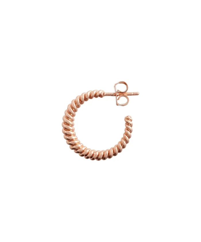 Olivia Burton Earrings Women Rose Gold Rope Twist Hoop Earrings Olivia Burton Earrings Women Rose Gold Rope Twist Hoop Earrings