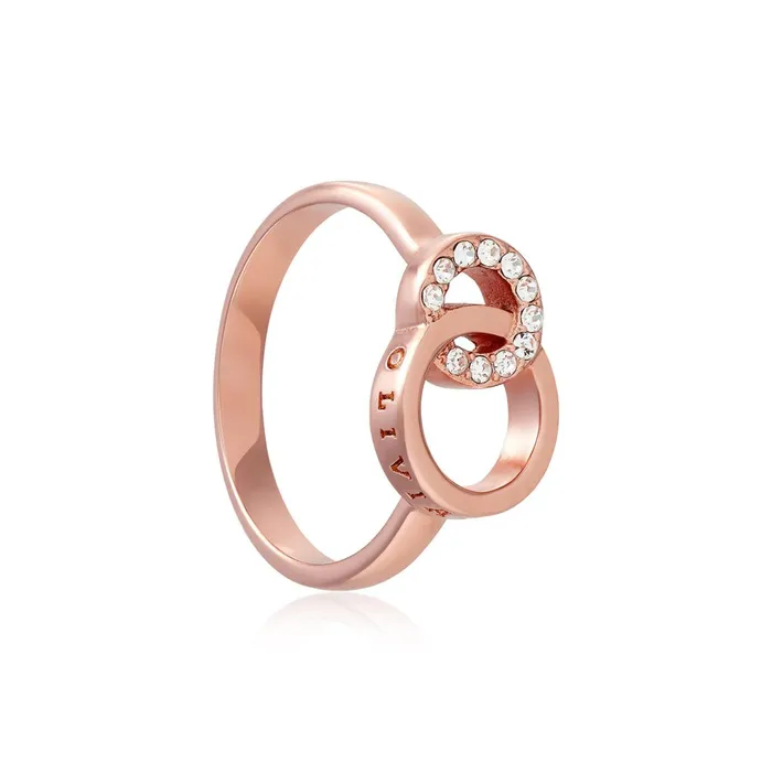 Olivia Burton Rings Women Rose Gold Interlink Ring