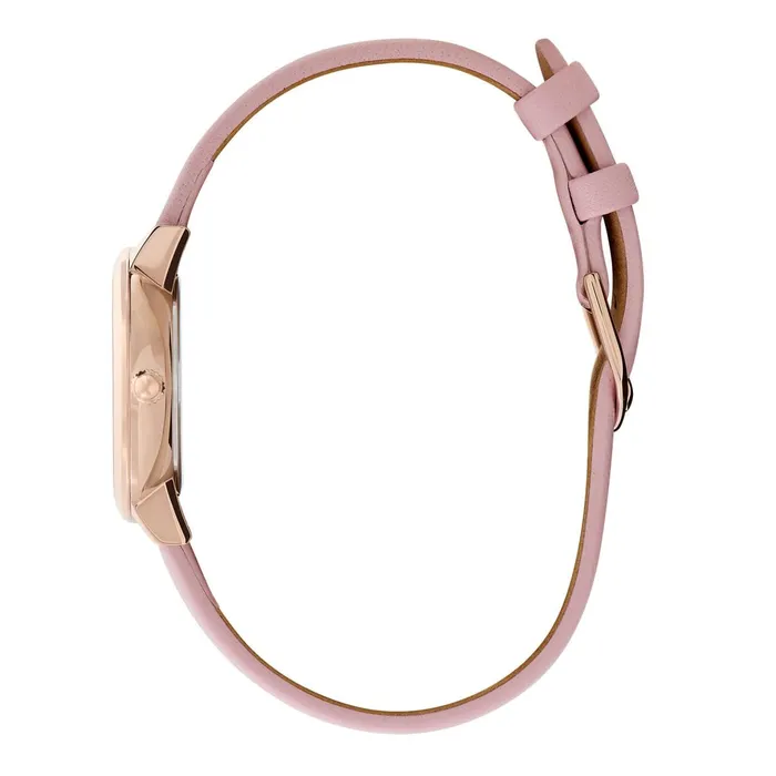Olivia Burton Signature Watches Women 28mm Butterfly Ultra Slim Rose Gold and Mellow Rose Leather Strap Watch
