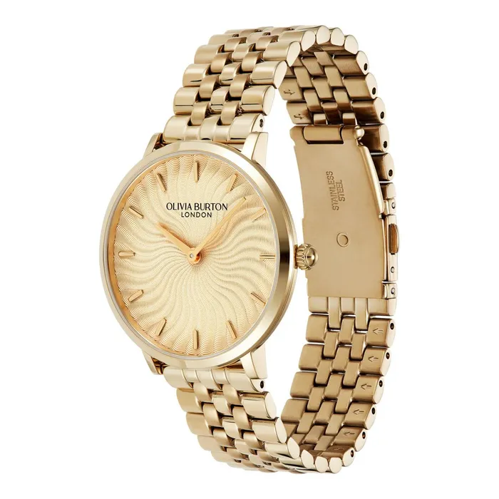 Olivia Burton Signature Watches Women 35mm Radiant Sun Gold Bracelet Watch