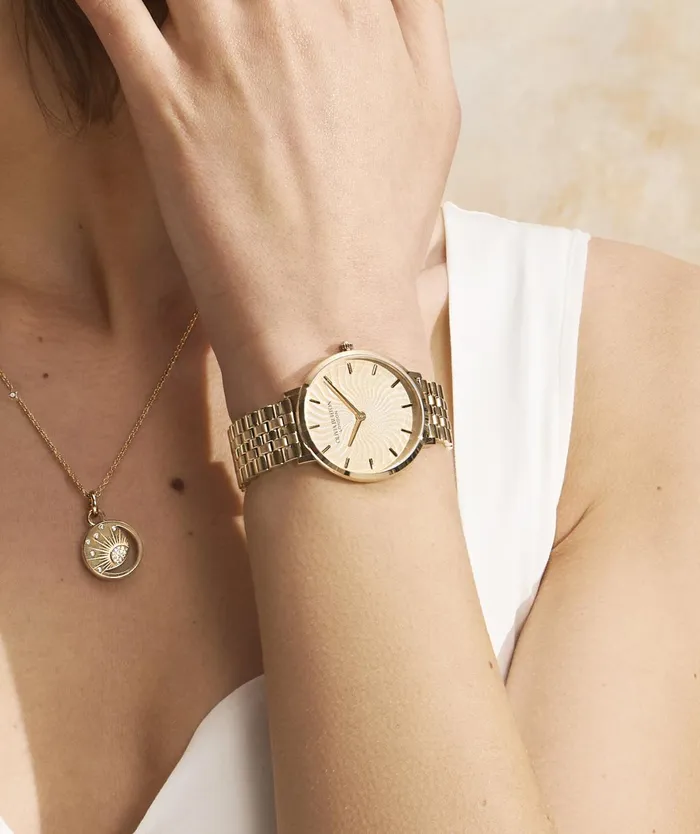 Olivia Burton Signature Watches Women 35mm Radiant Sun Gold Bracelet Watch