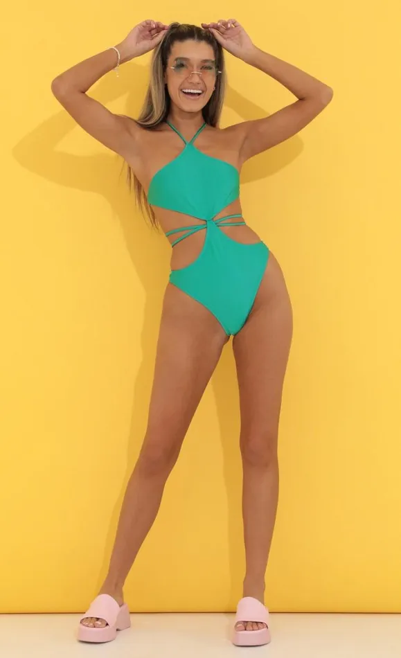 OnePiece Swimsuit Green Women LUCY IN THE SKY TwoPiece Sets