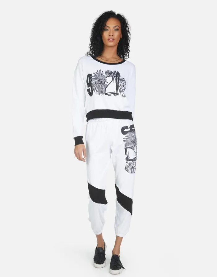 Ophelia 90210 White Women Lauren Moshi Long Sweatpants
