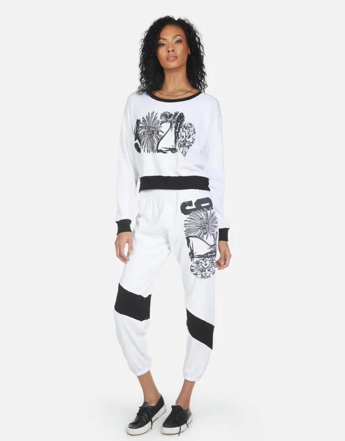 Ophelia 90210 White Women Lauren Moshi Long Sweatpants