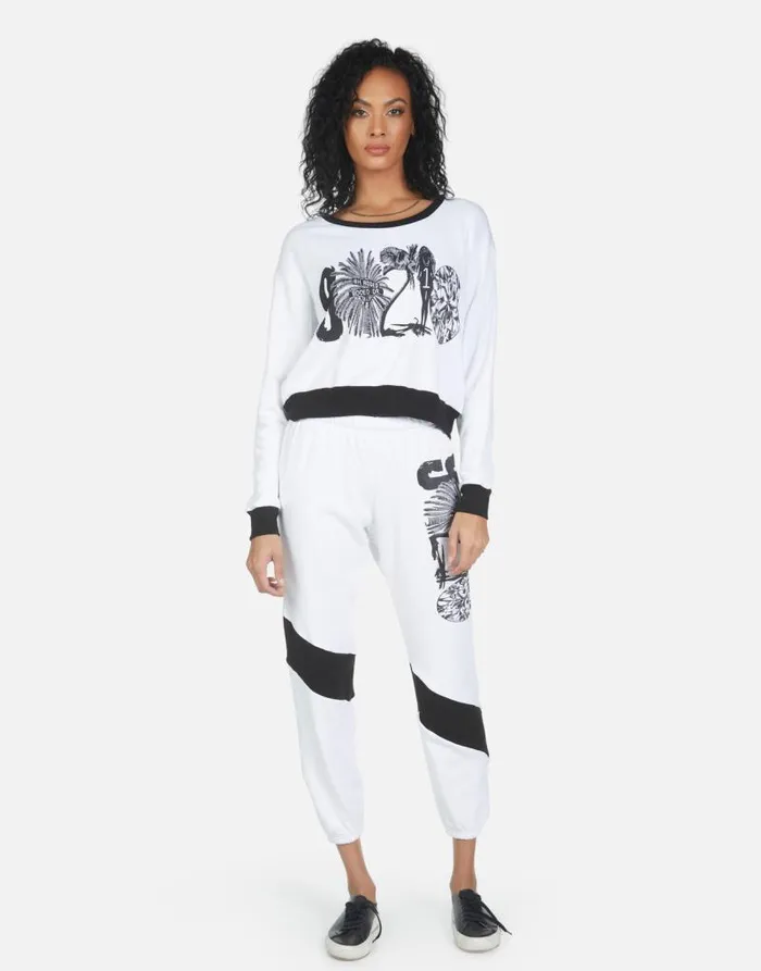 Ophelia 90210 White Women Lauren Moshi Long Sweatpants