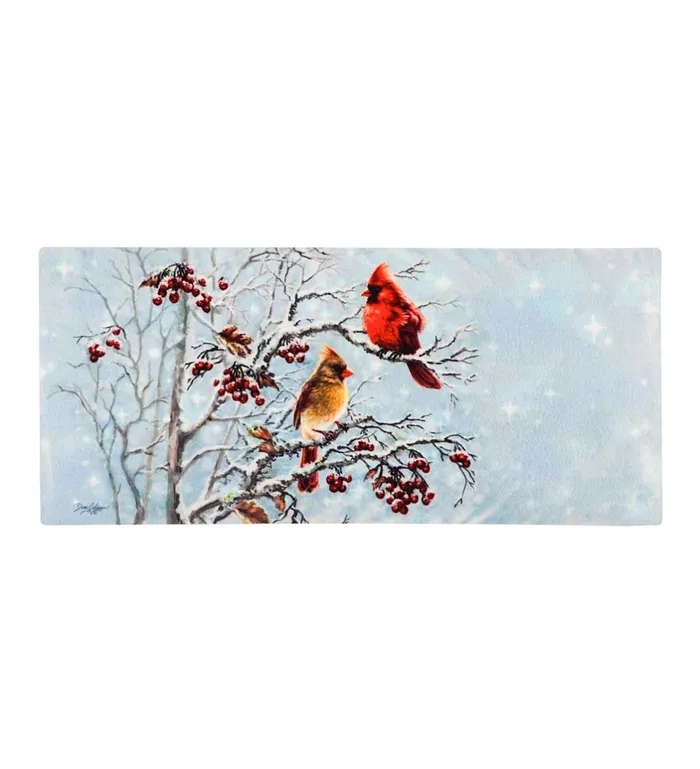 Outdoor Living Winter Cardinal Pair Sassafras Switch Mat Plow and Hearth Doormats and Boot Trays Outdoor Living Winter Cardinal Pair Sassafras Switch Mat Plow and Hearth Doormats and Boot Trays