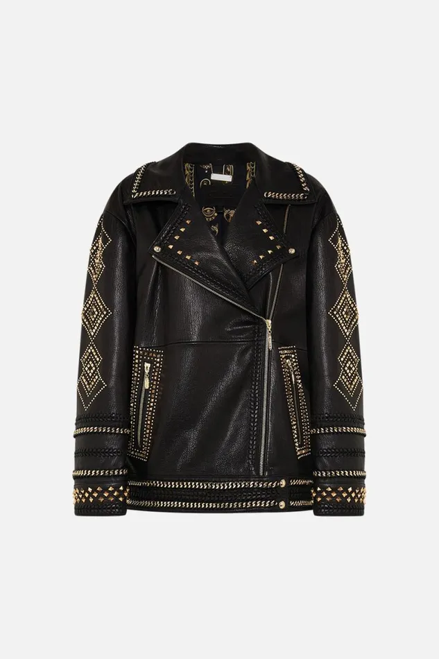 OVERSIZED LEATHER BIKER JACKET THEY CALLED HER NEFERTARI They Called Her Nefertari Womens Camilla Jackets