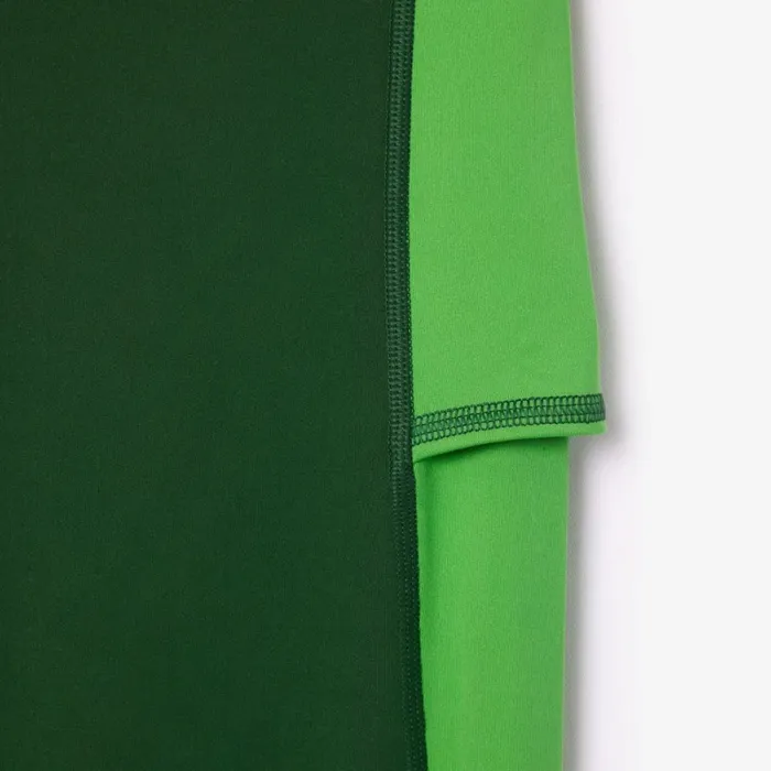 Pants and Leggings Women Lacoste Women039s Colorblock UltraDry Leggings Green Iv6