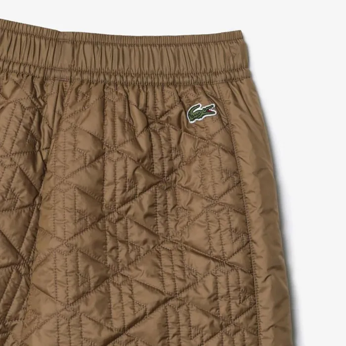 Pants and Leggings Women Lacoste Women039s Monogram Motif Sweatpants Brown Six
