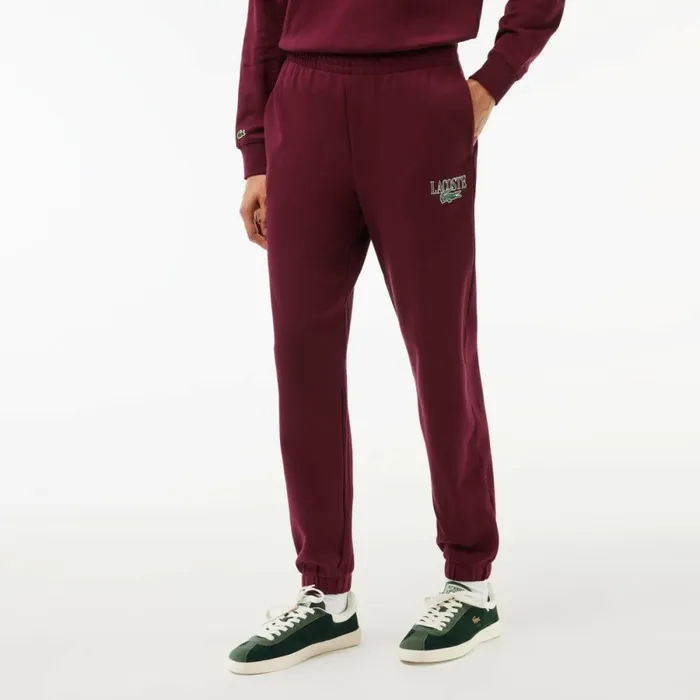 Pants and Leggings Women Lacoste Women039s Printed Sweatpants Bordeaux Yup