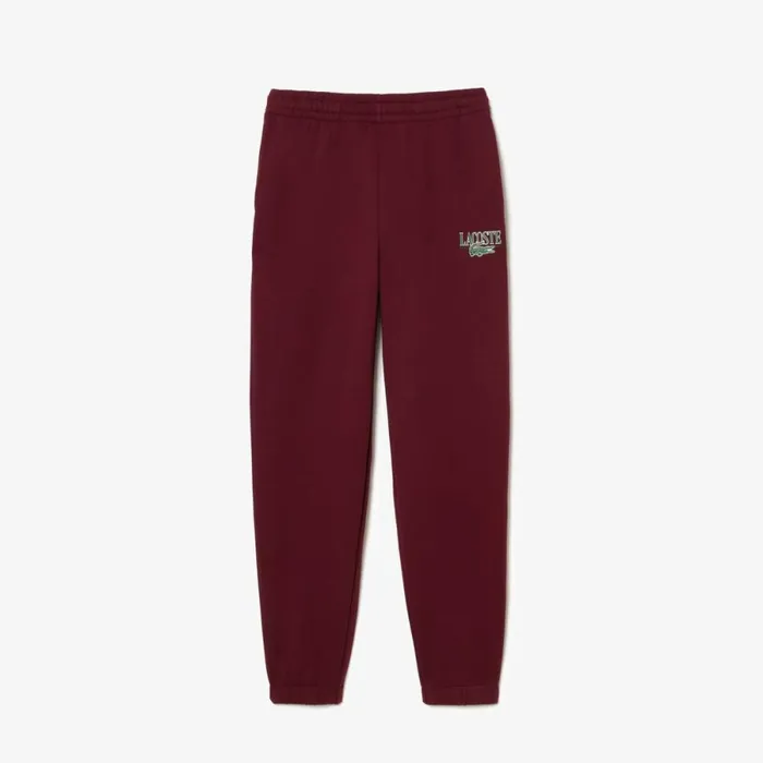 Pants and Leggings Women Lacoste Women039s Printed Sweatpants Bordeaux Yup