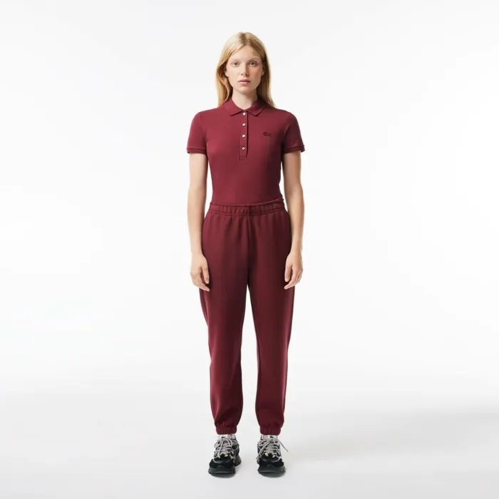Pants and Leggings Women Lacoste Womens Blended Cotton Sweatpants Bordeaux Yup