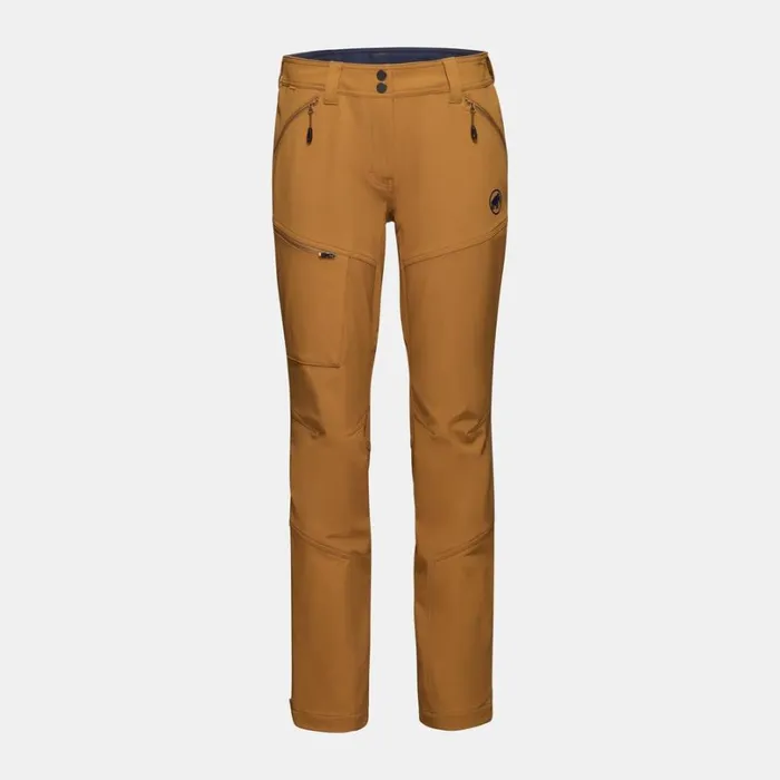 Pants and Shorts Women Mammut Zinal Guide SO Hybrid Pants Cheetah
