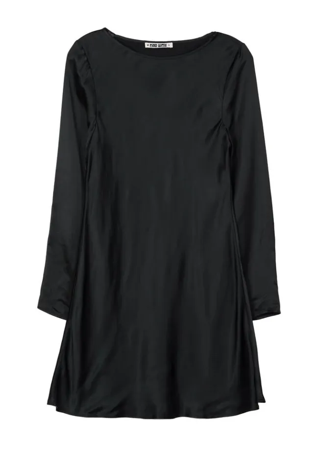 Patrice Black Satin Mini Dress Women Ciao Lucia Satin Dresses