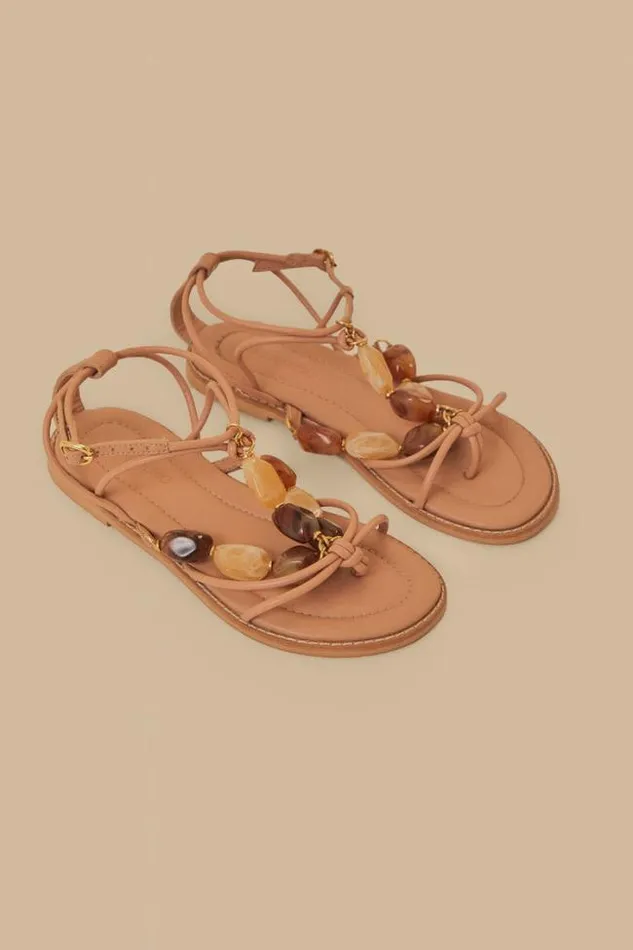 Pink Gem Straps Sandal Women FARM Rio Sandals Pink Gem Straps Sandal Women FARM Rio Sandals