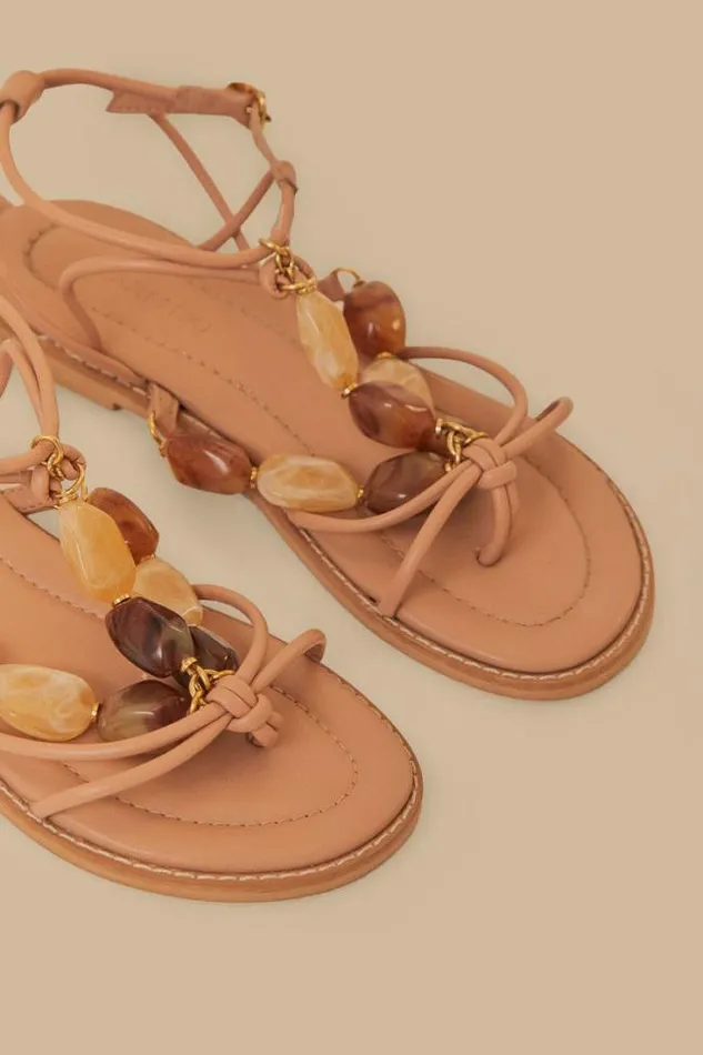 Pink Gem Straps Sandal Women FARM Rio Sandals Pink Gem Straps Sandal Women FARM Rio Sandals