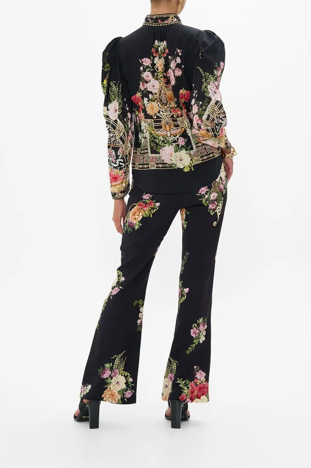 PINTUCK BLOUSE WITH DRAPED SLEEVE ADORNED IN ALEXANDRIA Adorned In Alexandria Womens Camilla Blouses and Shirts PINTUCK BLOUSE WITH DRAPED SLEEVE ADORNED IN ALEXANDRIA Adorned In Alexandria Womens Camilla Blouses and Shirts