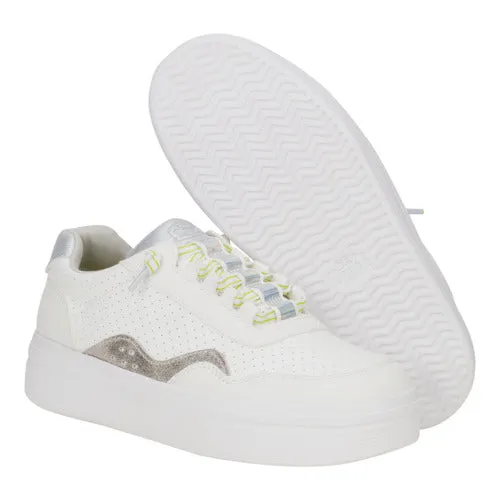 Platforms Apparel Hudson Lift Sport Shimmer WhiteDawn Blue heydude