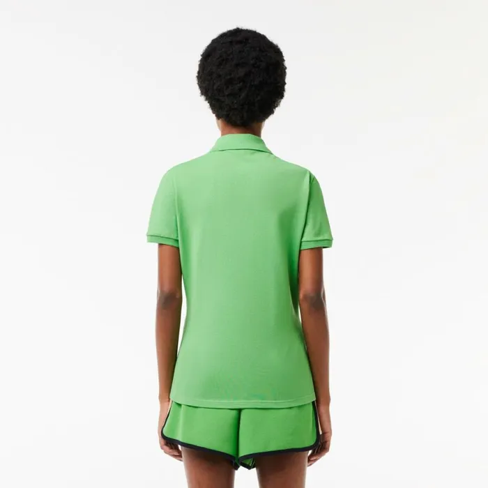 Polos Women Lacoste Women039s L12D Slim Fit Stretch Mini Piqu Polo Sorrel Green Ixu