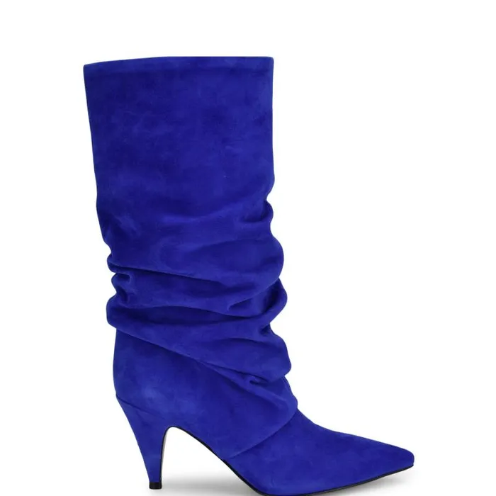 Primer Dress Boots Blue Suede Women Nine West Boots and Booties