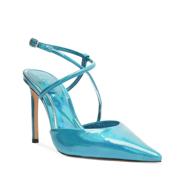 Pumps Aimee Specchio Leather Pump Blue Schutz Shoes Pumps