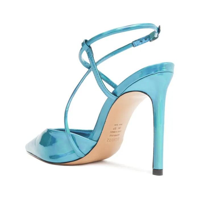 Pumps Aimee Specchio Leather Pump Blue Schutz Shoes Pumps