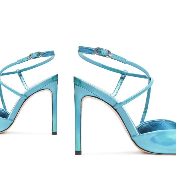 Pumps Aimee Specchio Leather Pump Blue Schutz Shoes Pumps