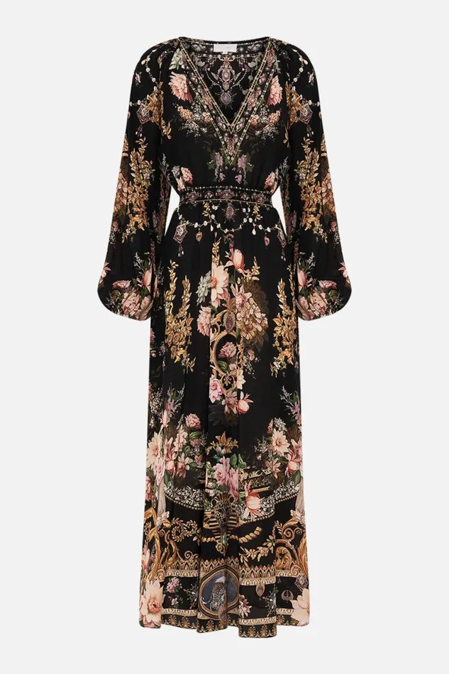 RAGLAN SHIRRED WAIST DRESS DYNASTY DAZE Dynasty Daze Womens Camilla Dresses