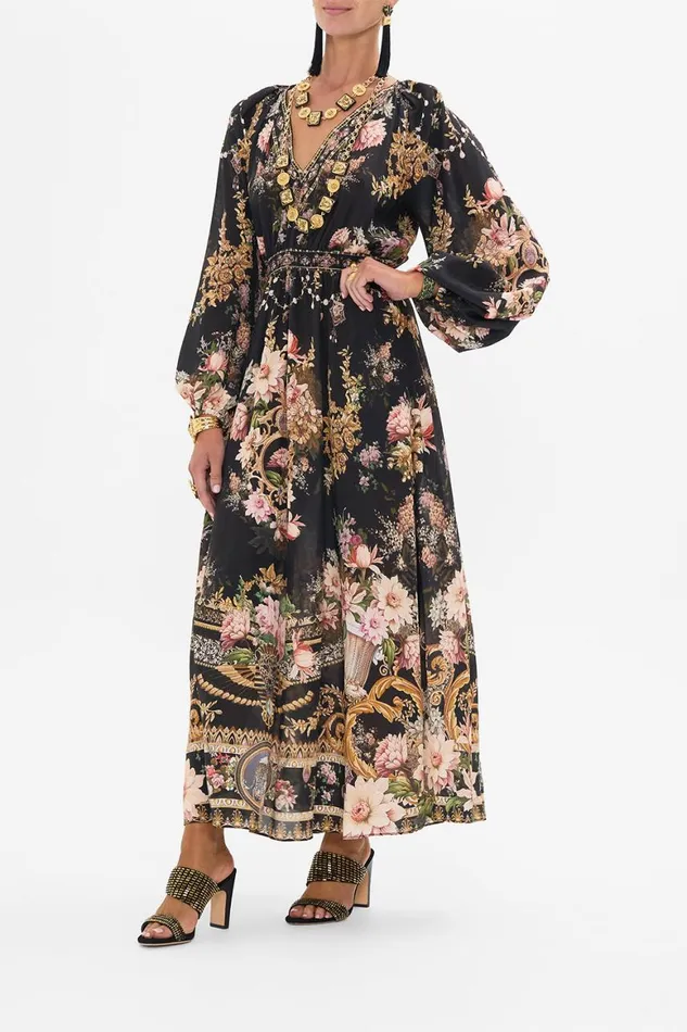 RAGLAN SHIRRED WAIST DRESS DYNASTY DAZE Dynasty Daze Womens Camilla Dresses