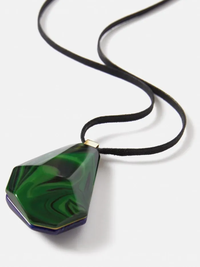 Resin Cord Necklace Multi Women Jigsaw Jewellery