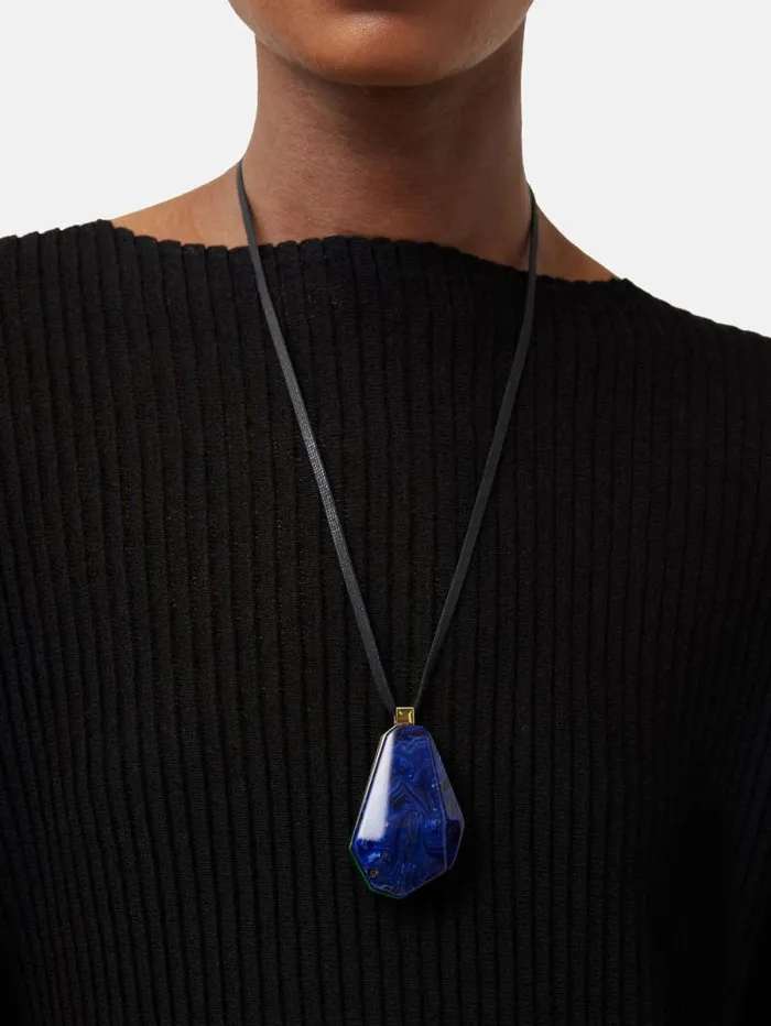 Resin Cord Necklace Multi Women Jigsaw Jewellery