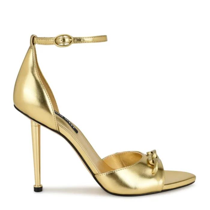 Rittz Dress Sandals Gold Women Nine West Sandals