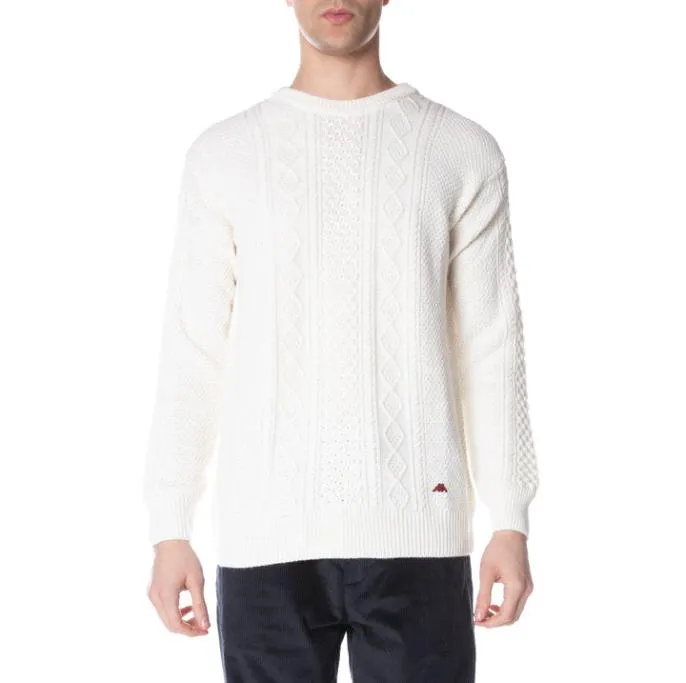 Robe Giovani Acrab Pullover 8211 Cream Cream Men Kappa Knitwear