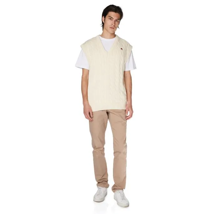 Robe Giovani Nembus Vest 8211 Cream Cream Men Kappa Knitwear