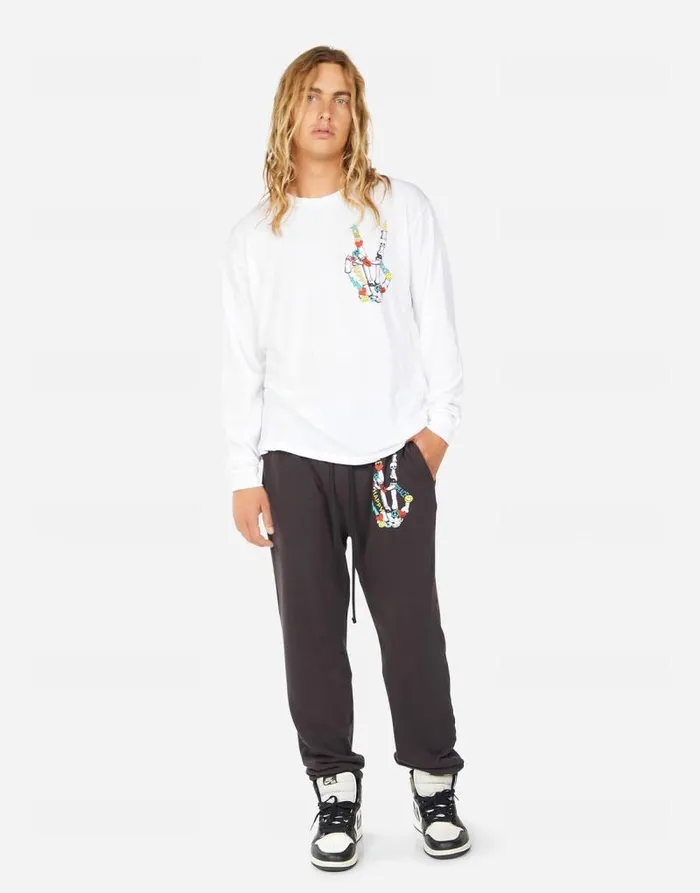 Rolston Color Elements Skeleton Peace White Men Lauren Moshi Tees