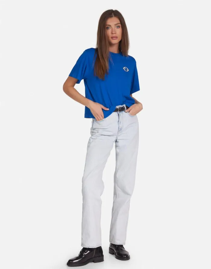 Rue Sapphire Eye Vibrant Blue Women Lauren Moshi Short Sleeve