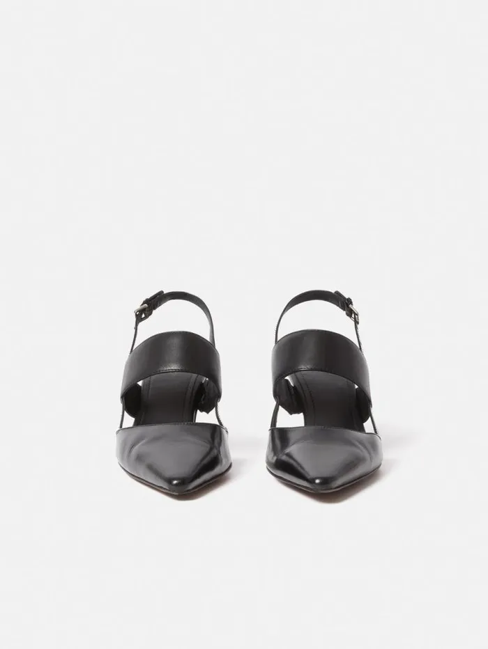 Russo Kitten Heel Black Women Jigsaw Heels