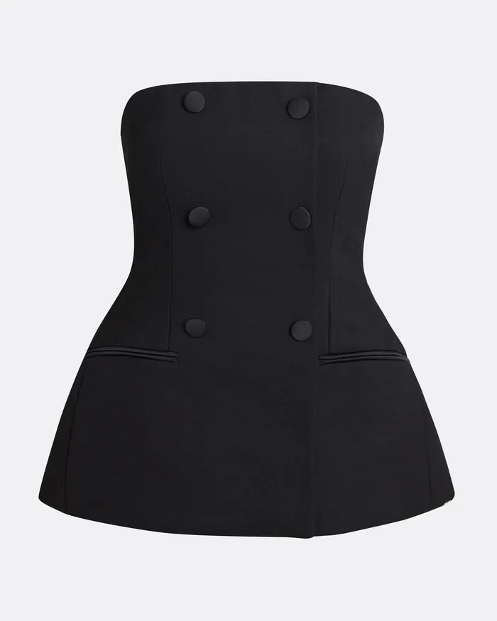 Safiyaa Berfin Black Top Black Women Tops