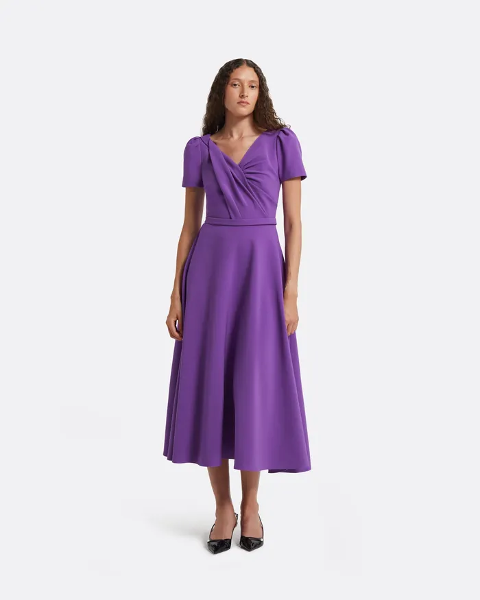 Safiyaa Cecilia Lilac Midi Dress Lilac Women Dresses