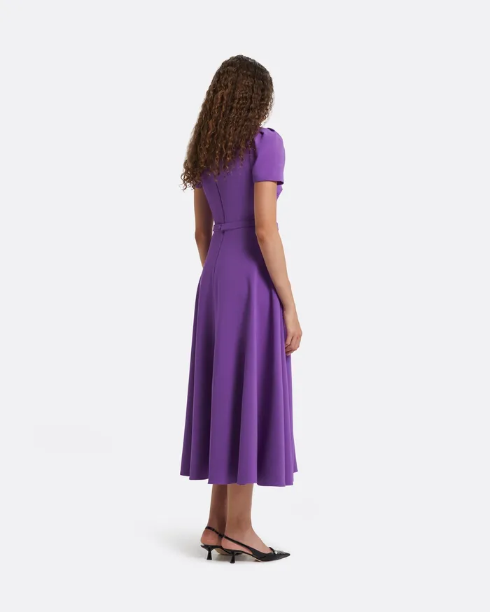 Safiyaa Cecilia Lilac Midi Dress Lilac Women Dresses