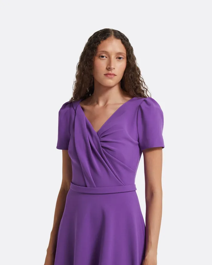 Safiyaa Cecilia Lilac Midi Dress Lilac Women Dresses