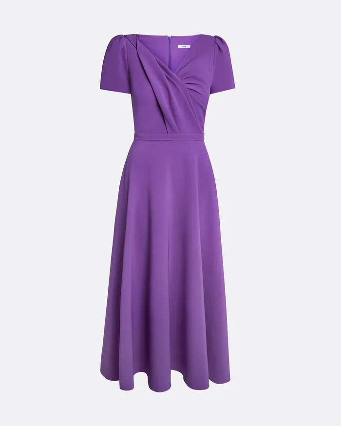 Safiyaa Cecilia Lilac Midi Dress Lilac Women Dresses