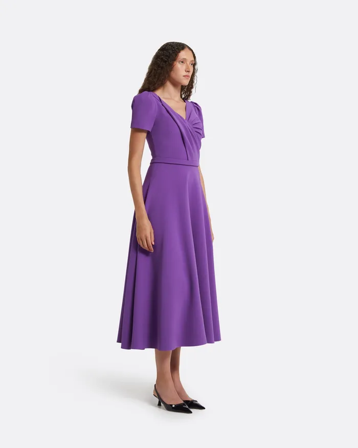 Safiyaa Cecilia Lilac Midi Dress Lilac Women Dresses