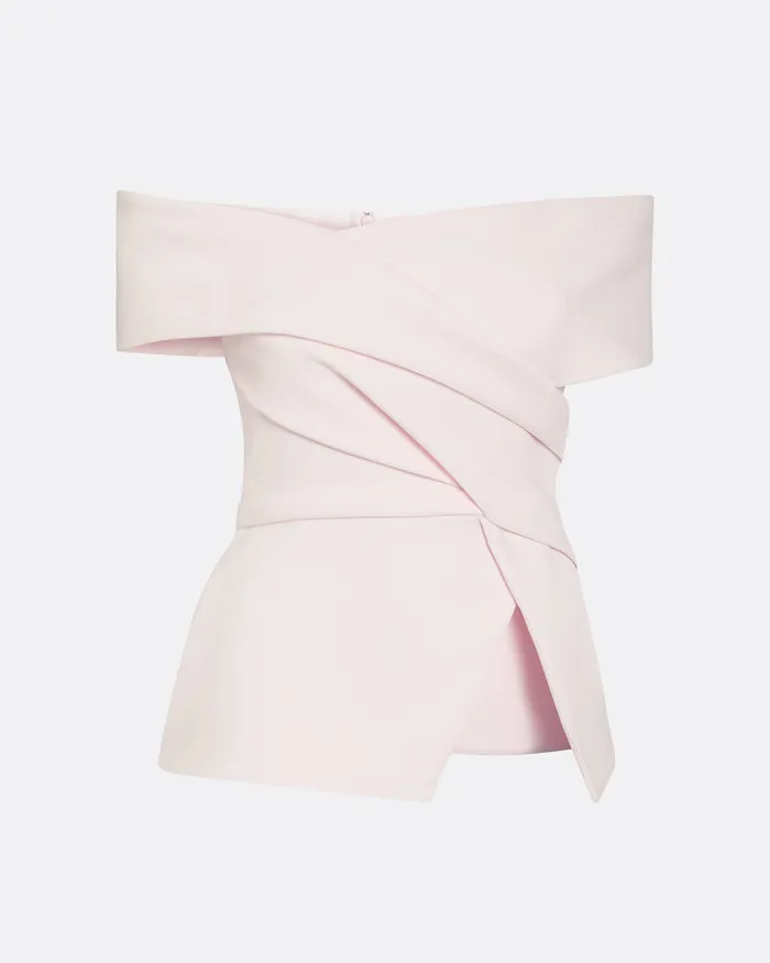 Safiyaa Eimear Barely Pink Top Barely Pink Women Tops