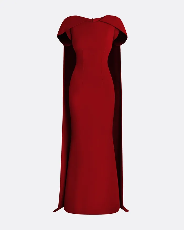 Safiyaa Icons Women Ginkgo Azalea Red Dress Azalea Red